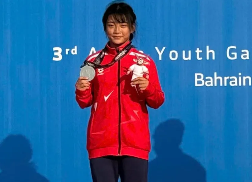 Bùi Ngọc Thảo Thơm từng có huy chương tại Đại hội thể thao trẻ châu Á 2025 và bây giờ tiếp tục có HCV tại giải vật bãi biển trẻ U17 châu Á 2026. Ảnh: MINH MINH