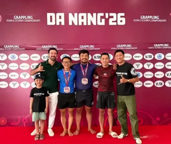 VĐV tham dự giải vô địch vật grappling châu Á-châu Đại Dương 2026 tại Đà Nẵng. Ảnh: GRAPPLING VN