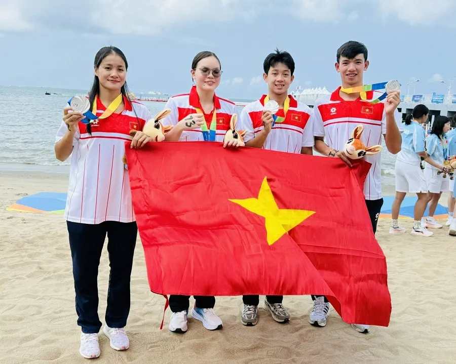Đội tuyển bơi đường dài Việt Nam sẽ tiếp tục góp mặt giải vô địch mặt nước mở châu Á 2026. Ảnh: LÊ THANH
