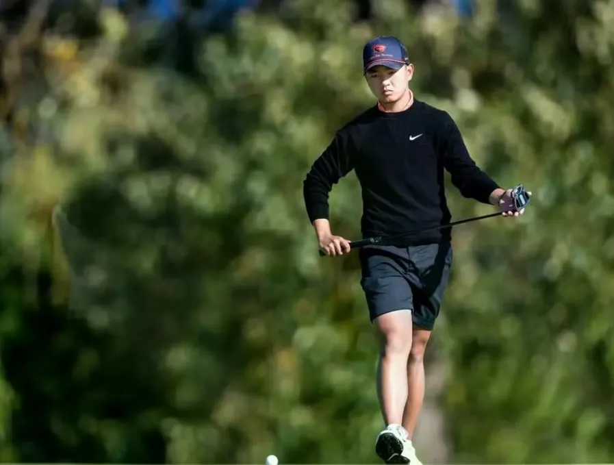 Golfer Nguyễn Anh Minh có mùa giải xuất sắc tại Mỹ năm nay và sẽ gia nhập đội Đại học Arizona State (Sun Devils) vào năm sau. Ảnh:: OREGONSTATEUNIVERSITY