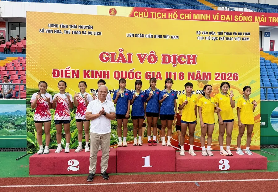 Các gương mặt trẻ của điền kinh Việt Nam đã được thể hiện chuyên môn tại Thái Nguyên vừa qua. Ảnh: MINH CHIẾN