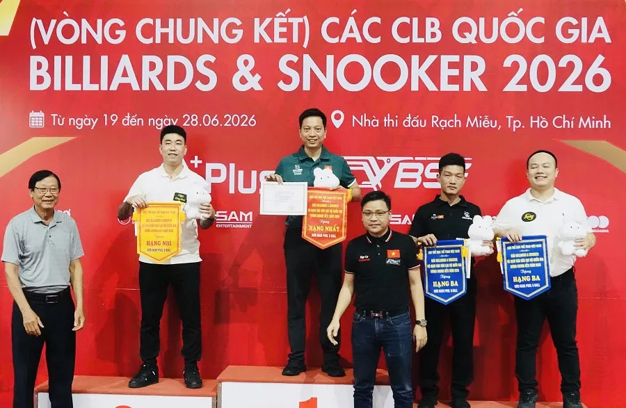Cơ thủ Dương Quốc Hoàng đã có tấm HCV tại vòng chung kết của giải đấu. Ảnh: Đ.T.A