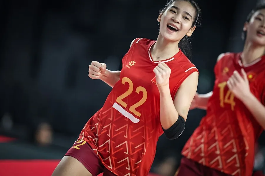 Chuyền hai Lại Thị Khánh Huyền đã được đưa vào danh sách tập huấn bổ sung đội tuyển bóng chuyền nữ Việt Nam. Ảnh: FIVB