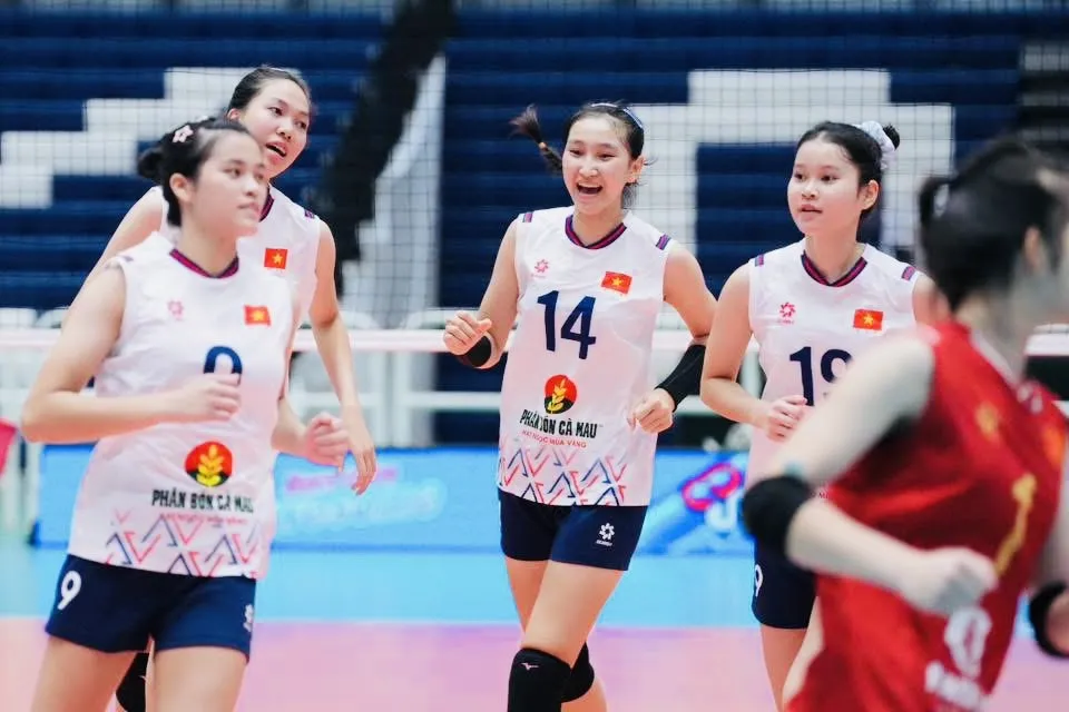 Đội nữ U18 Việt Nam đã chiến thắng tại bán kết để vào chung kết giải U18 Đông Nam Á 2026. Ảnh: THAILANDVOLLEYBALL