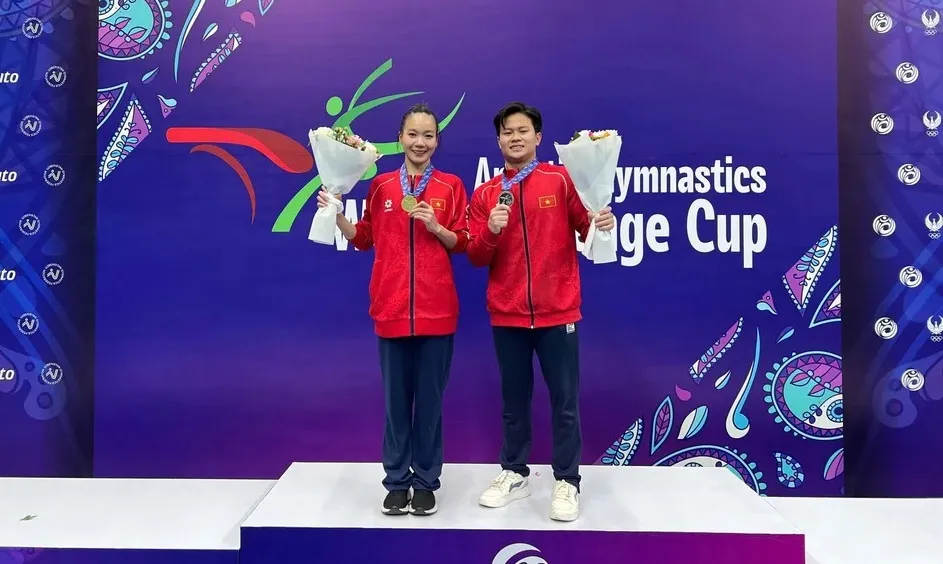 Quỳnh Như từng có kết quả tốt tại Cúp Challenge thế giới 2026 ở Uzbekistan trước khi sang Trung Quốc thi đấu giải vô địch châu Á 2026. Ảnh: MINH SANG