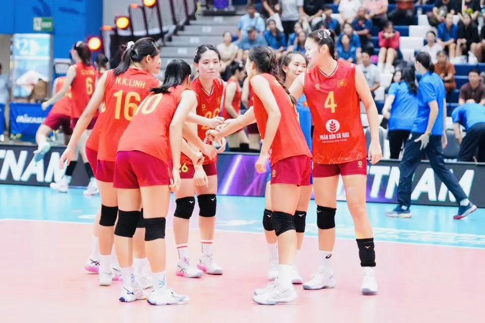 Đội nữ U18 Việt Nam sẽ có trận thi đấu muộn trong ngày đầu tiên tại giải vô địch U18 châu Á 2026. Ảnh: THAILANDVOLLEYBALL