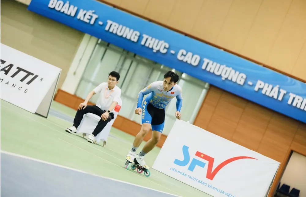 Các VĐV đã tập trung thi đấu ở giải để đạt kết quả tốt nhất. Ảnh: SFV