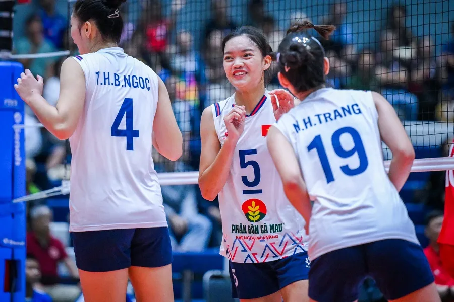 Đội bóng chuyền nữ U18 Việt Nam sẽ tiếp tục thi đấu lượt trận phân hạng ở ngày 6-7. Ảnh: AVC