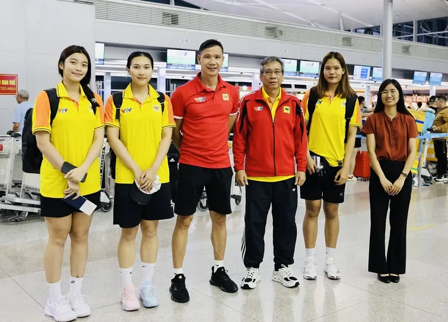 3 cầu thủ của VTV Bình Điền Long An sang Nhật Bản tâp huấn. Ảnh: VTVBĐLA