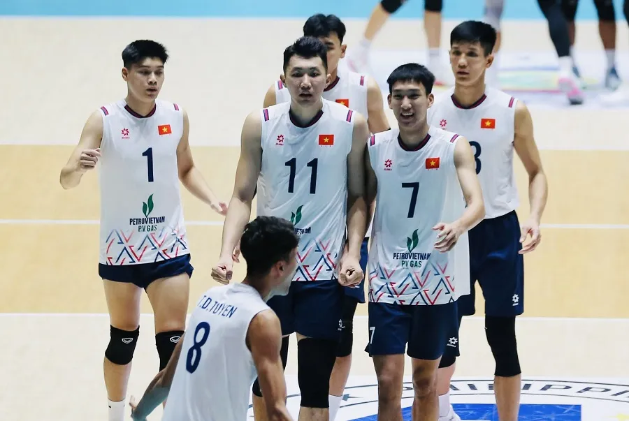 Đội tuyển bóng chuyền nam Việt Nam thi đấu chặng 2 giải SEA V.Cup 2026 với mục tiêu có kết quả tốt nhất. Ảnh: SAVA