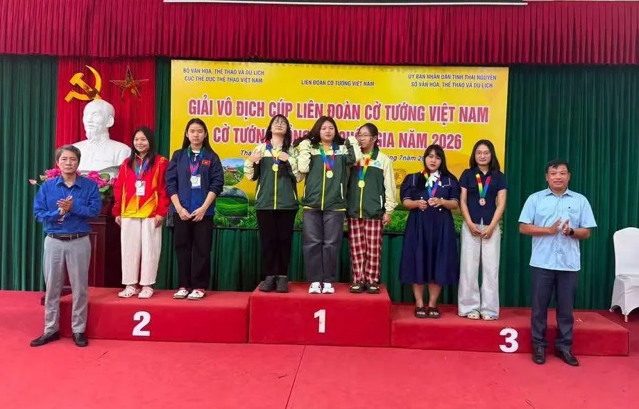 Kỳ thủ TPHCM giữ kết quả cao tại giải vô địch đồng đội quốc gia 2026. Ảnh: VXF
