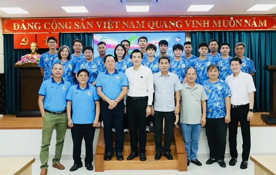 Đội bóng bàn TPHCM tự tin lên đường tranh tài Đại hội thể thao toàn quốc lần thứ X-2026. Ảnh: TTTPHCM