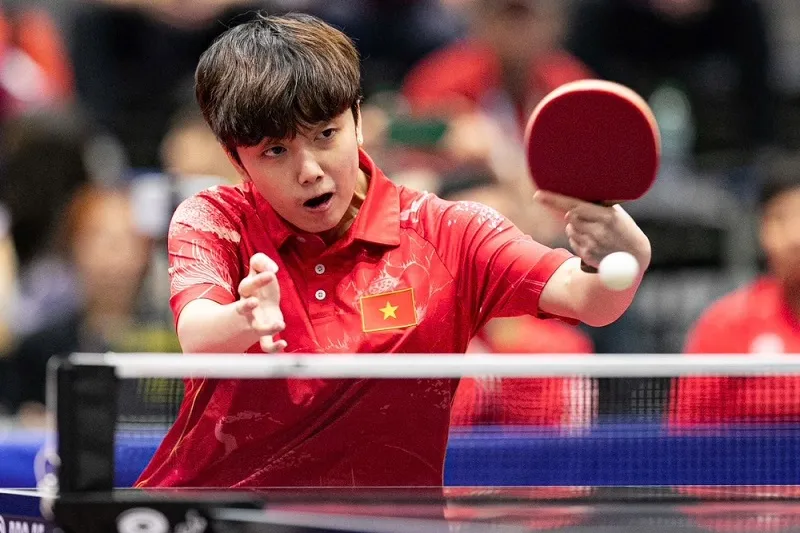 Tay vợt Trần Mai Ngọc đang là đương kim vô địch đơn nữ Đại hội thể thao toàn quốc lần thứ X-2026. Ảnh: DŨNG PHƯƠNG