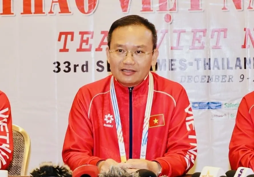 Trưởng đoàn thể thao Việt Nam dự ASIAD 20, ông Nguyễn Hồng Minh. Ảnh: DŨNG PHƯƠNG