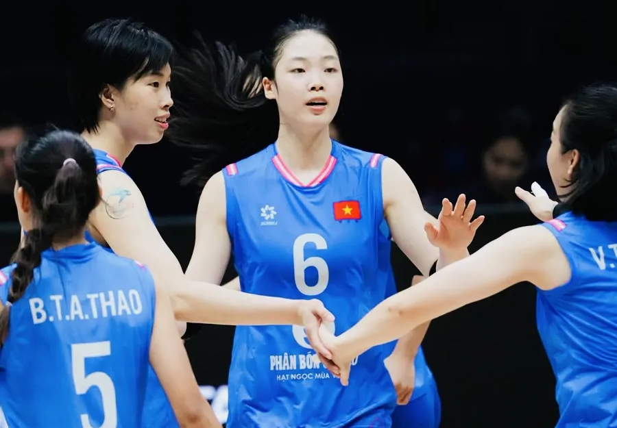 Đội tuyển bóng chuyền nữ Việt Nam rút thêm nhiều kinh nghiệm từ Giải Vô địch châu Á 2026 (Ảnh: VFV)