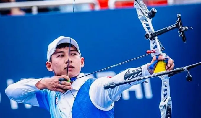 Lê Quốc Phong đã gặp chấn thương nên phải sớm chia tay ASIAD 20 (Ảnh: WORLDARCHERY)
