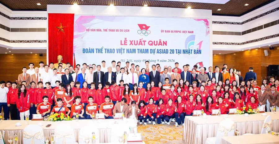 Đoàn thể thao Việt Nam tự tin sang Nhật Bản tham dự ASIAD 20. Ảnh: LƯỢNG LƯỢNG