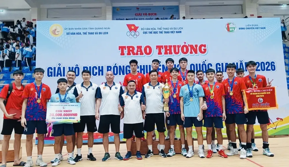 Cầu thủ trẻ U23 Thể Công Tân Cảng đã có ngôi vô địch tại Quảng Ngãi năm nay. Ảnh: MINH MINH
