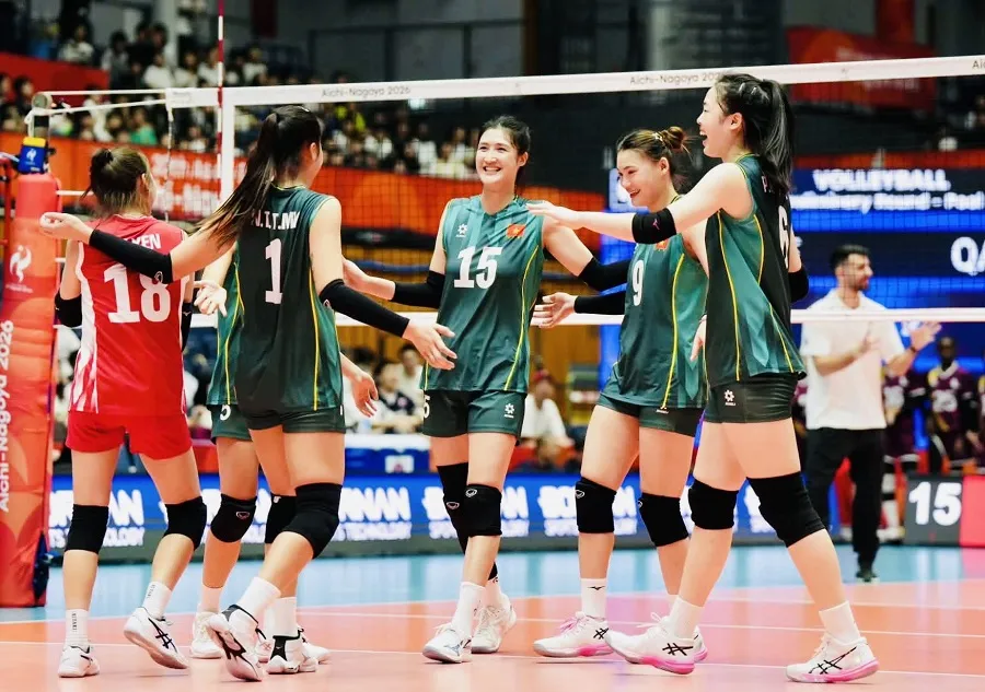 Đội tuyển bóng chuyền nữ Việt Nam sẽ thi đấu tứ kết trước đối thủ Trung Quốc. Ảnh: VFV