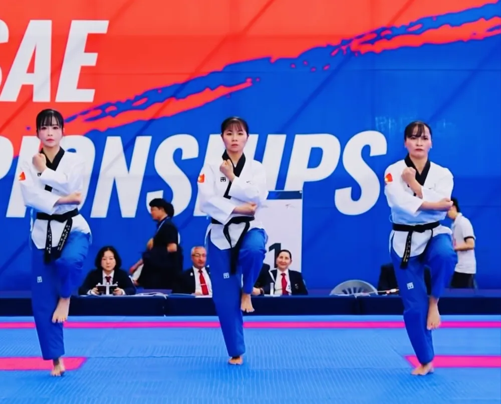 Tuyển thủ Đội tuyển quyền taekwondo Việt Nam đã thi đấu Giải vô địch thế giới 2026 ở Hàn Quốc. Ảnh: WORLD TAEKWONDO