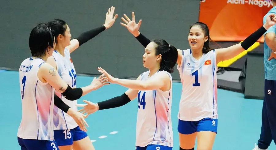 Đội tuyển bóng chuyền nữ Việt Nam sẽ thi đấu với Indonesia trong ngày 21-9. Ảnh: VFV