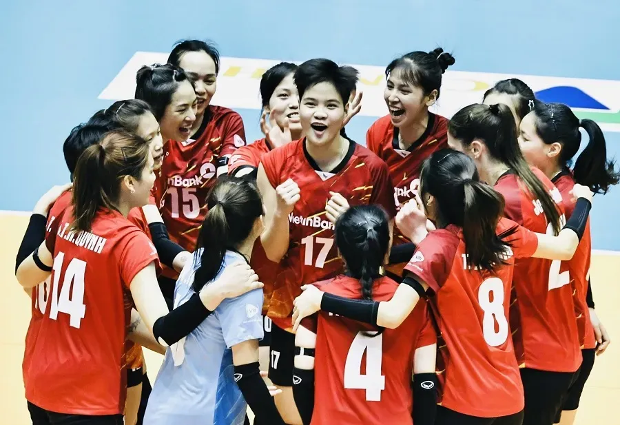 Đội Ngân hàng Công Thương tập trung cho mục tiêu trụ hạng tại mùa giải năm nay. Ảnh: DŨNG PHƯƠNG
