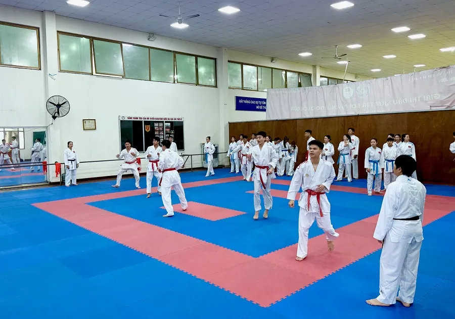 VĐV tập luyện tại Trung tâm đào tạo vận động viên cấp cao Quốc gia hướng tới các kết quả cao nhất cho Thể thao Việt Nam. Ảnh: MINH CHIẾN