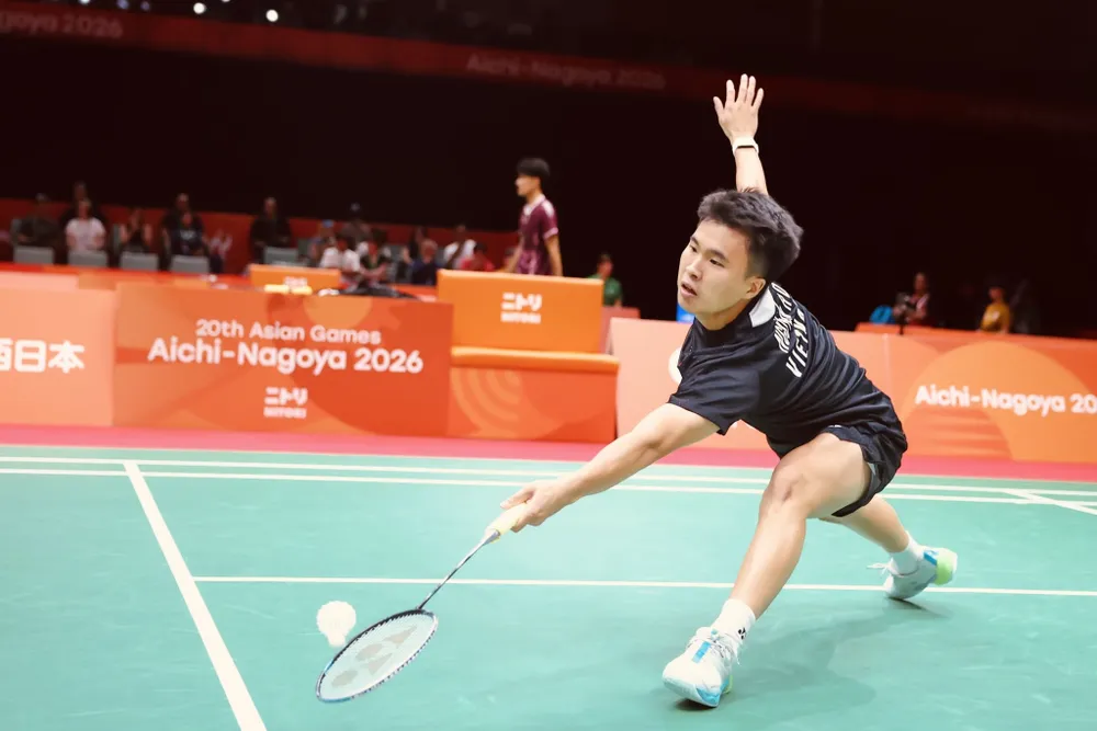 Tay vợt Nguyễn Hải Đăng tham dự ASIAD 20 mới đây tại Nhật Bản. Ảnh: HẢI AN