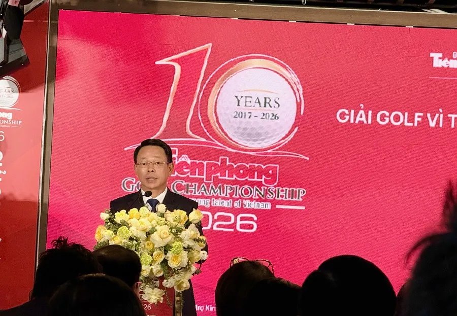 Ban tổ chức Giải golf vì tài năng trẻ Việt Nam 2026 công bố chương trình thi đấu. Ảnh: MINH CHIẾN