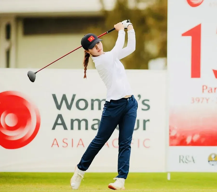 Golfer Lê Chúc An được đăng ký tham dự Đại hội thể thao toàn quốc lần thứ X-2026. Ảnh: VGA