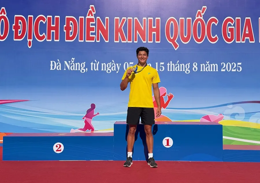 Thái Larochelle Liêm là niềm hy vọng giành HCV của điền kinh TPHCM. Ảnh: MINH CHIẾN