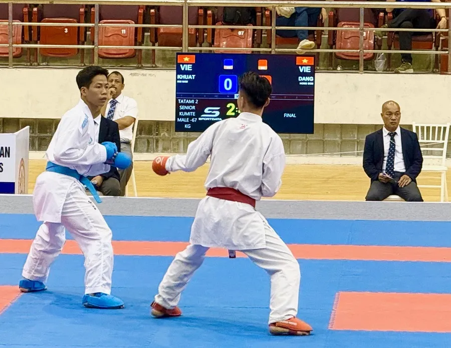 VĐV karate cả nước sẵn sàng nhập cuộc Đại hội thể thao toàn quốc lần thứ X-2026 tổ chức tại TPHCM. Ảnh: MINH CHIẾN