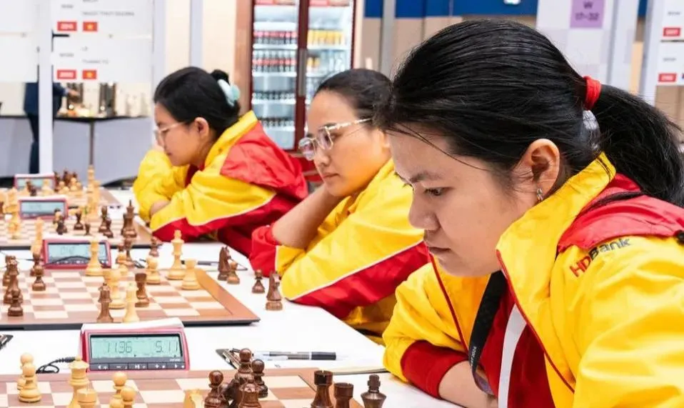 Đội cờ vua nữ Việt Nam có 1 suất dự World Cup 2027 từ FIDE. Ảnh: FIDE