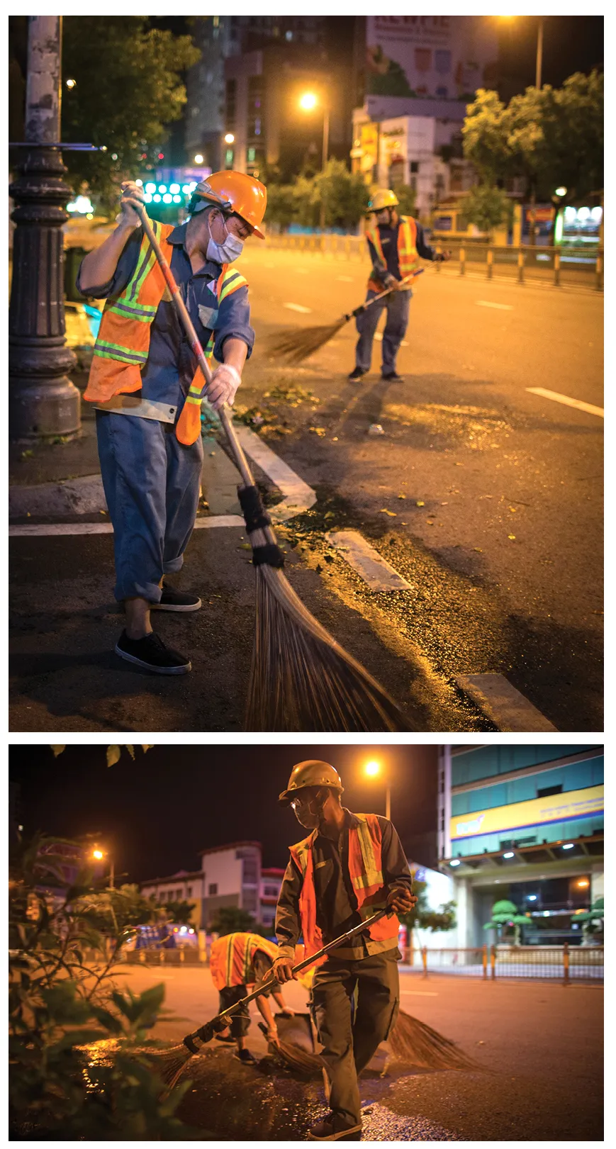 Lặng lẽ tiếng chổi những đêm giãn cách ảnh 3