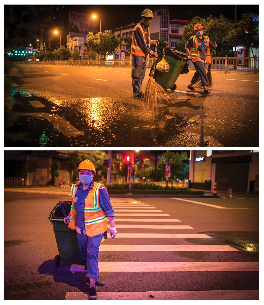 Lặng lẽ tiếng chổi những đêm giãn cách ảnh 5