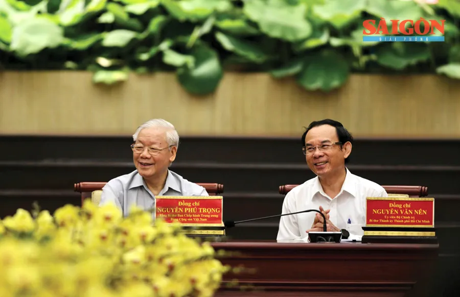 Tổng Bí thư Nguyễn Phú Trọng thăm và làm việc với Thành ủy TPHCM ảnh 5