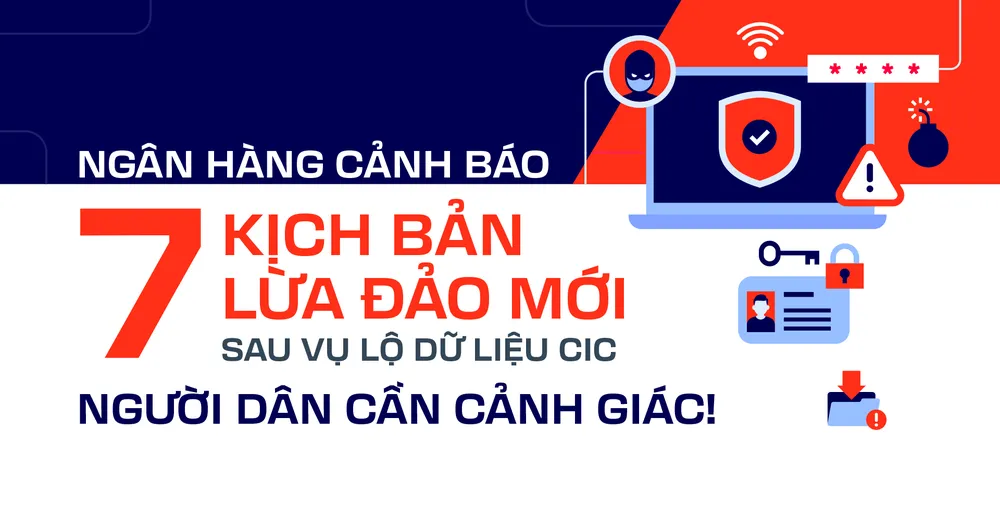 Ngân hàng cảnh báo 7 kịch bản lừa đảo sau vụ lộ dữ liệu CIC