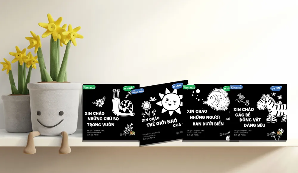 Bộ sách kích thích thị giác trẻ sơ sinh ảnh 1