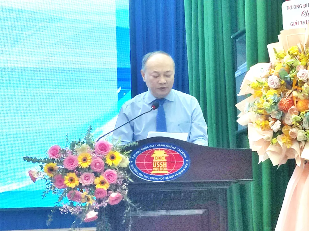 TS Phan Thanh Định, Phó Hiệu trưởng Trường ĐH KHXH&amp;NV TPHCM, phát động “Giải thưởng Văn học trẻ ĐH Quốc gia TPHCM” lần thứ 2 năm 2023