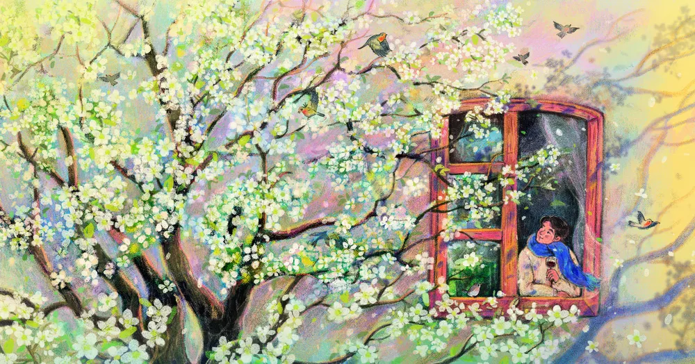 1. Minh họa của Quyên Thái cho tác phẩm “... Rồi lại xuân” của Nguyễn Tường Bách.jpg