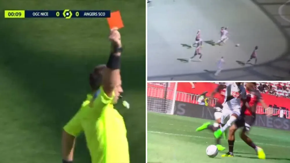 Cựu cầu thủ Barcelona bị đuổi chỉ sau 9 giây! ảnh 1