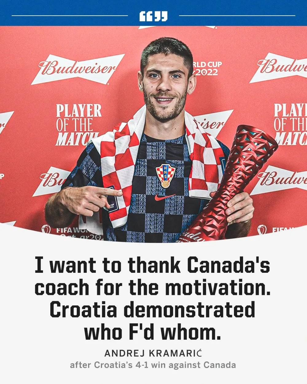 Người hùng Kramaric: 'HLV tuyển Canada đã chạm vào lòng tự tôn của Croatia!' ảnh 1