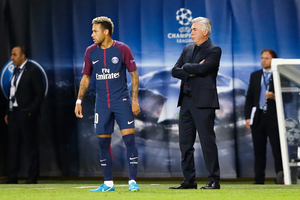 Ancelotti sẽ làm thầy của Neymar? Ancelotti sẽ làm thầy của Neymar?
