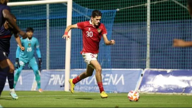 Justin Hubner trong màu áo U20 Indonesia