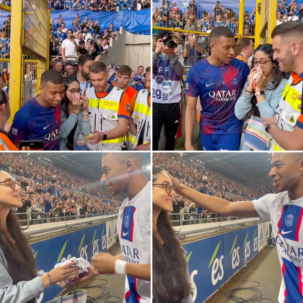 Mbappe tận tình với "nạn nhân"