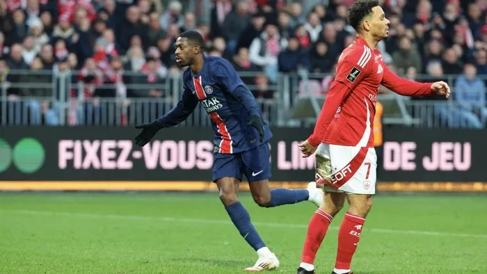 Dembele từng lập hat-trick vào lưới Brest chưa đầy hai tuần trước