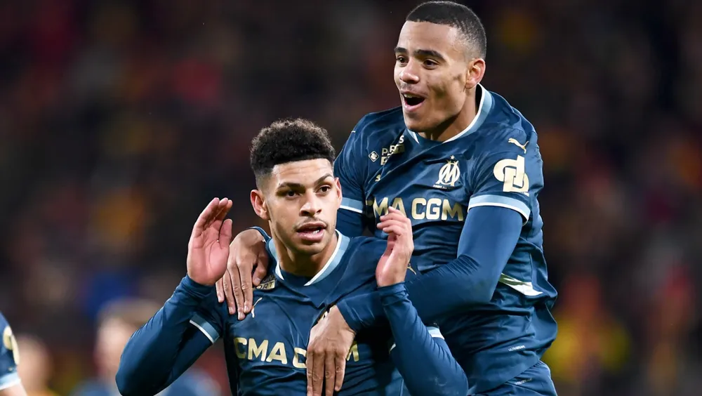 Luis Henrique và Mason Greenwood trong màu áo Marseille