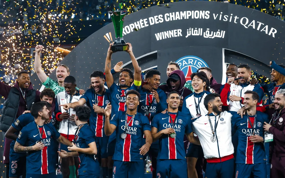 Tại Qatar, PSG đã giành chức vô địch Siêu cúp Pháp Trophee des Champions trước AS Monaco vào hồi tháng 1 năm nay. Ảnh: Getty Images