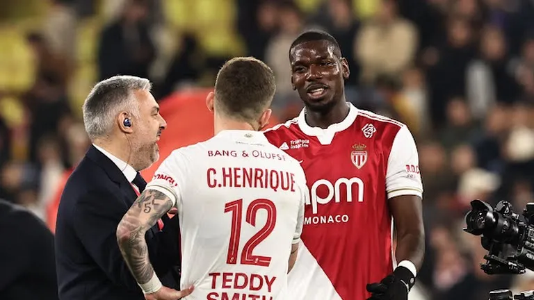 Pogba xuất hiện vào cuối chiến thắng của Monaco trước PSG. Ảnh: REUTERS