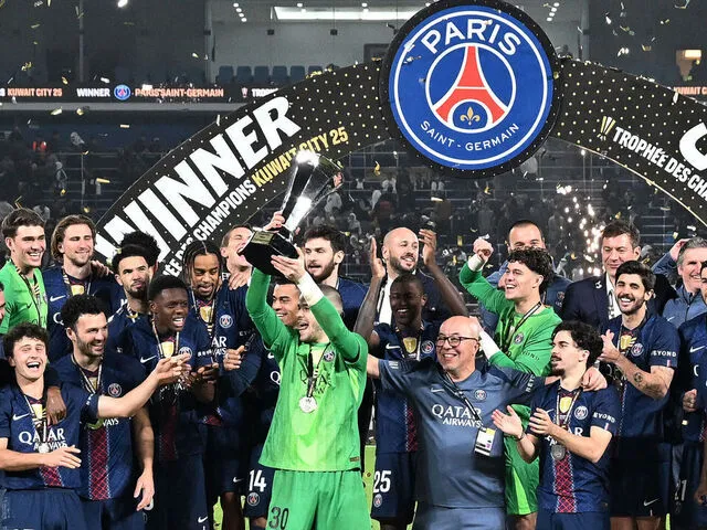 PSG giành Siêu Cúp Pháp 2025 sau khi hạ Marseille ở loạt luân lưu. Ảnh: Getty Images